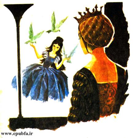 زن امیر خشمگین شد و تصمیم گرفت سفیدبرفی را سر به نیست کند.